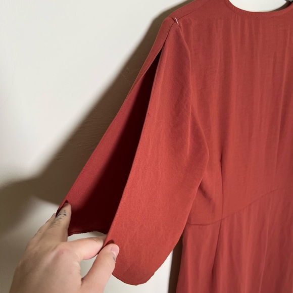 Gilli High Low Midi Terracotta Red Dress Size M - Picture 6 of 10